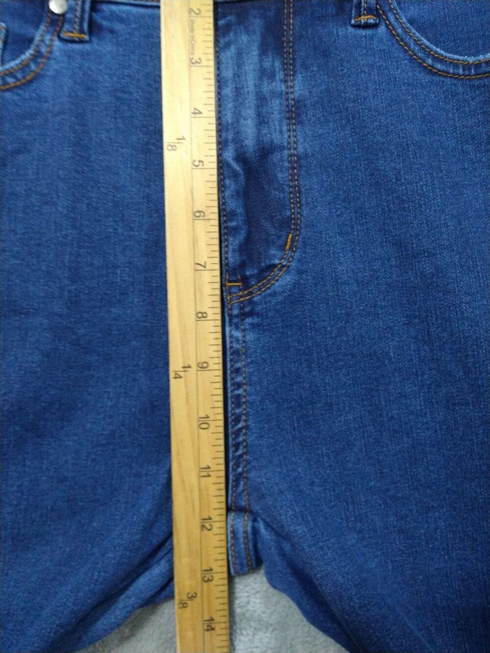 Judy Blue Jeans Women 13/31 Denim Flare High Rise Tummy Control Stretch Dark - Picture 4 of 10